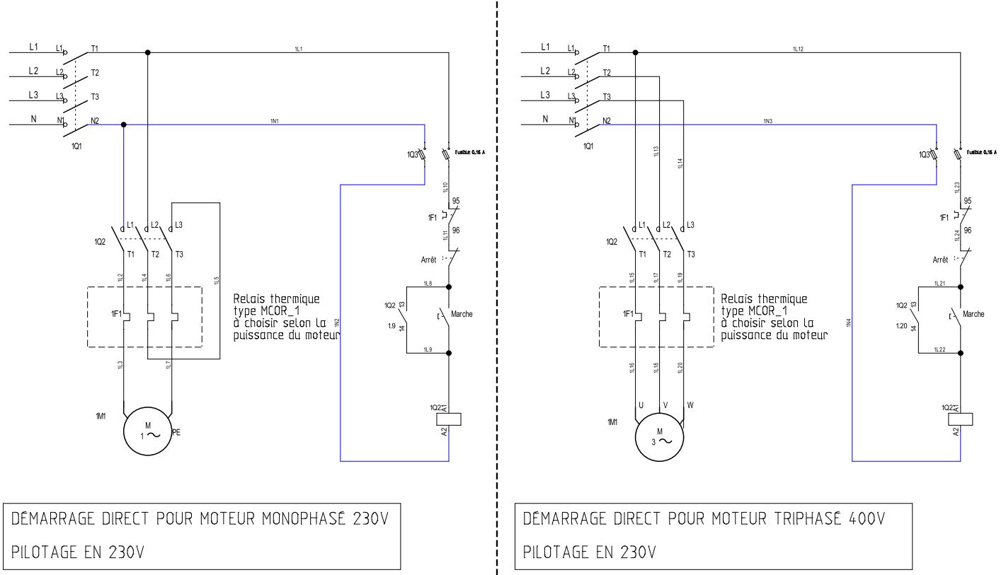 Boitier De D Marrage Moteur Direct Commande En V Inor A